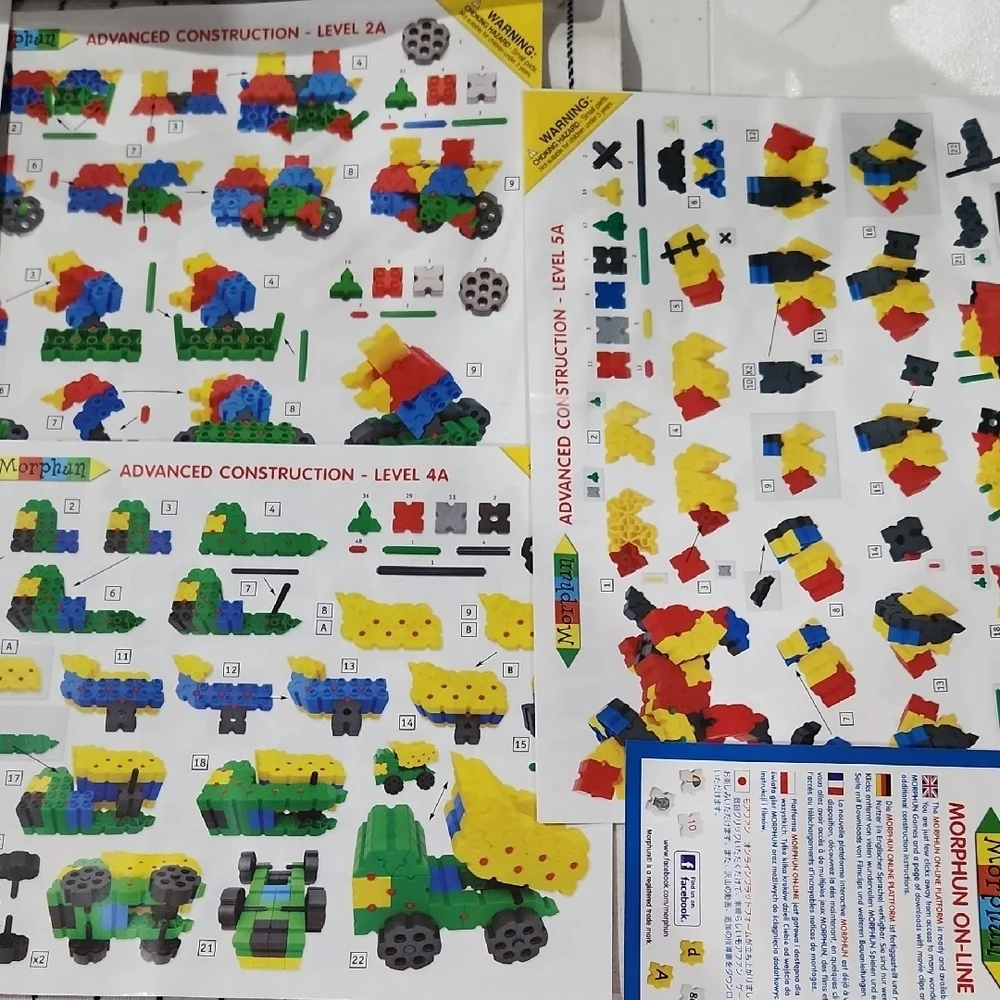Morphan Advanced Model Colieful 500pc Building Blocks Set
